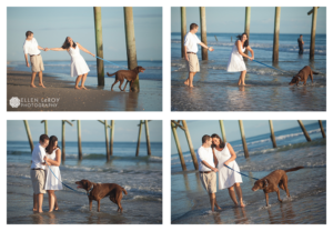 Oceanana Pier Engagement Photo Atlantic Beach