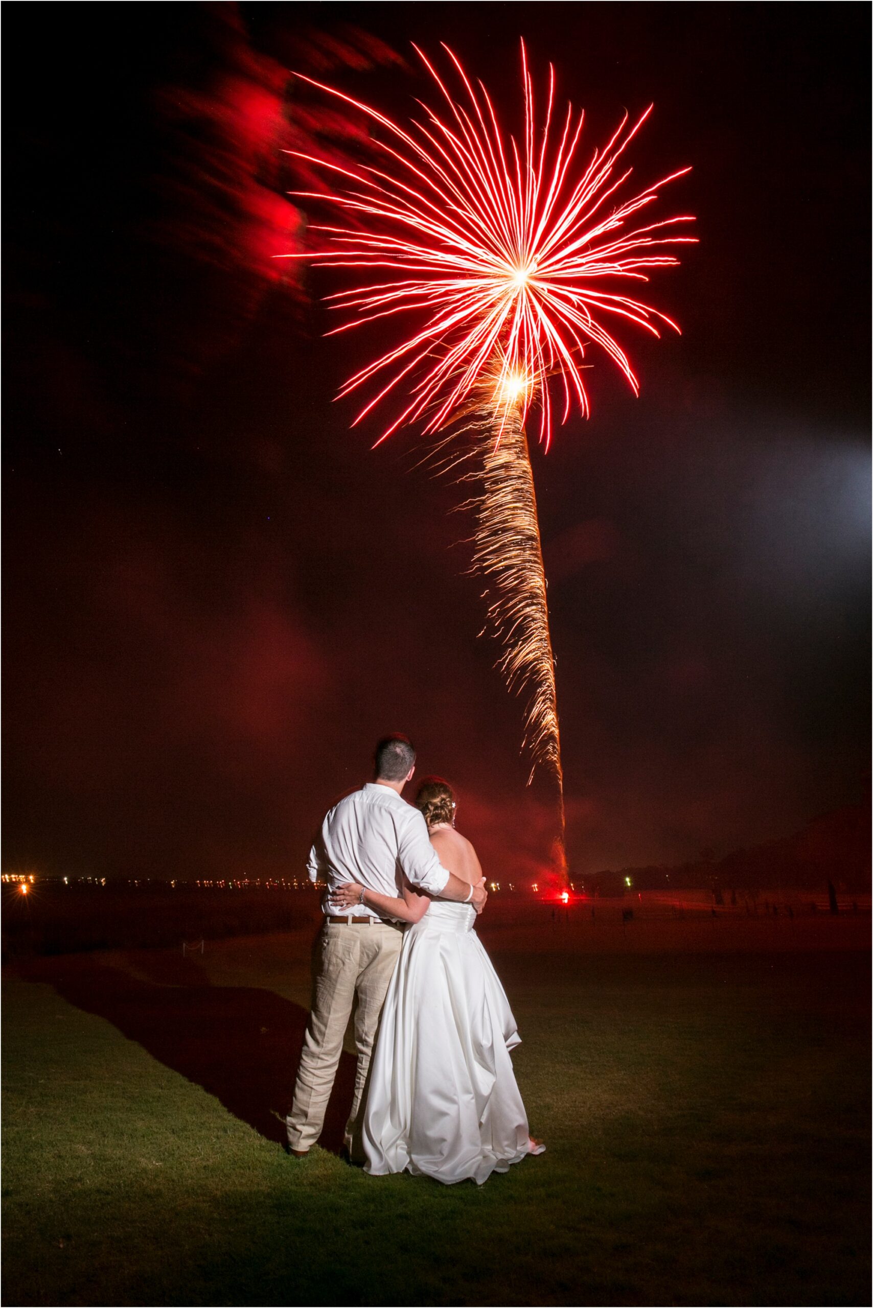 Wedding Fireworks at the Crystal Coast Country Club