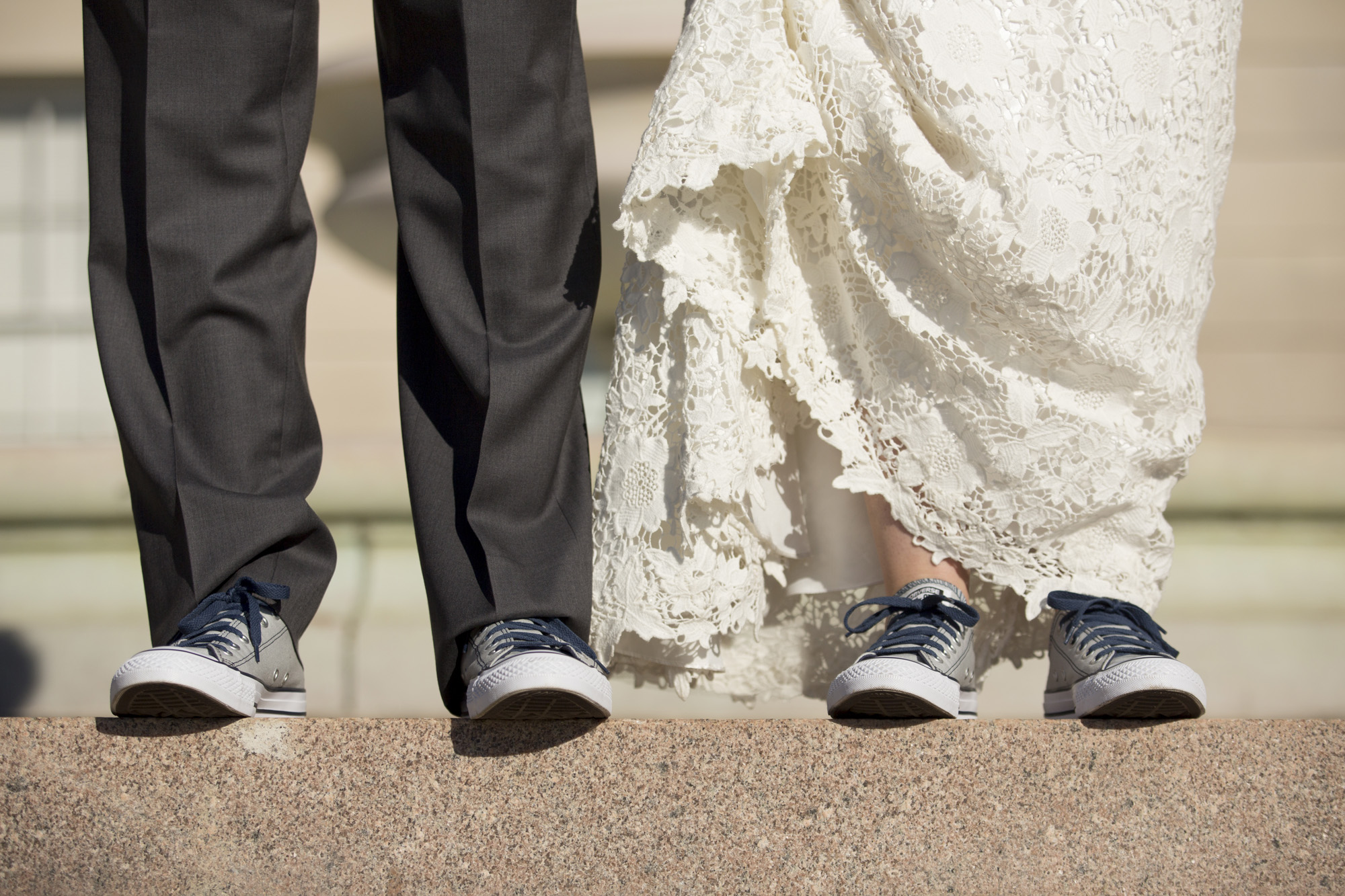 Wedding 2025 wearing converse